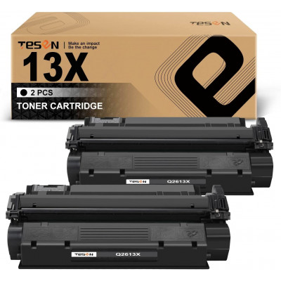 TESEN HP 13X Q2613X Compatible Toner Cartridge Replacement 2 Packs